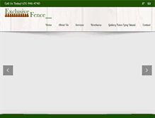 Tablet Screenshot of exclusivefence.com